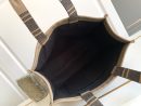 1:1 Replica Celine Large Cabas Thais In Textile With Triomphe Beige/Black For Women 16in/41cm 196762EGH.02BL