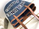 1:1 Replica Celine Large Couffin In Denim With Celine Paris Navy / Tan For Women 26in/67cm 196262EF6.07AT