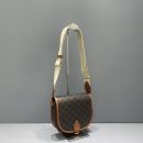1:1 Replica Celine Large Strap Folco Bag In Triomphe Canvas Brown For Women 9in/22cm 196932BZJ.04LU