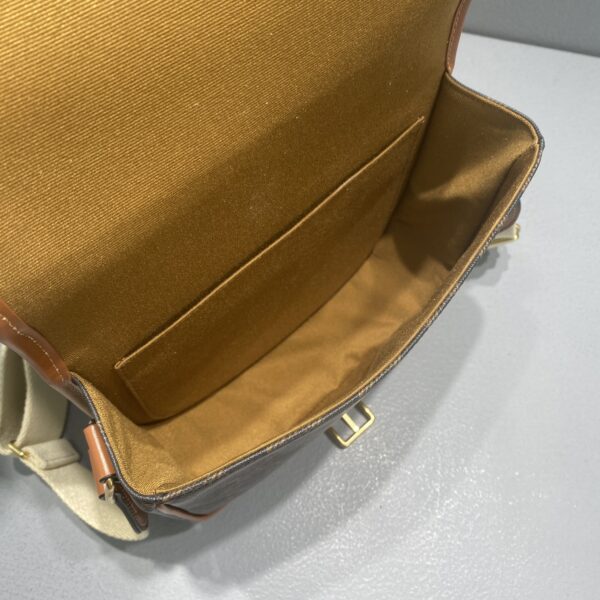 1:1 Replica Celine Large Strap Folco Bag In Triomphe Canvas Brown For Women 9in/22cm 196932BZJ.04LU