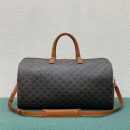 1:1 Replica Celine Large Voyage Bag In Triomphe Canvas With Celine Print Tan For Women 20in/50cm 191472BZK.04LU