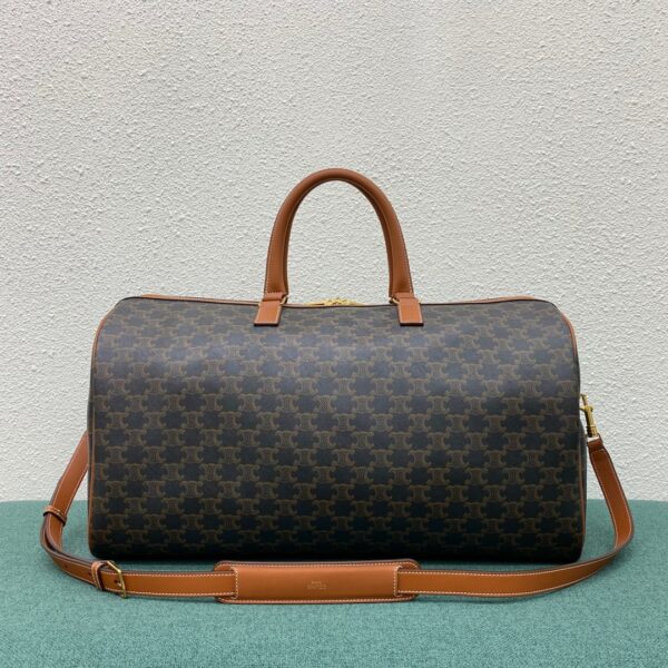 1:1 Replica Celine Large Voyage Bag In Triomphe Canvas With Celine Print Tan For Women 20in/50cm 191472BZK.04LU