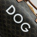1:1 Replica Celine Large Voyage Bag In Triomphe Canvas With Dog Print Tan For Women 20in/50cm