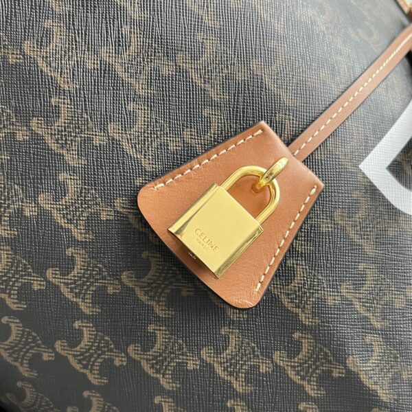 1:1 Replica Celine Large Voyage Bag In Triomphe Canvas With Dog Print Tan For Women 20in/50cm