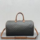 1:1 Replica Celine Large Voyage Bag In Triomphe Canvas With Dog Print Tan For Women 20in/50cm