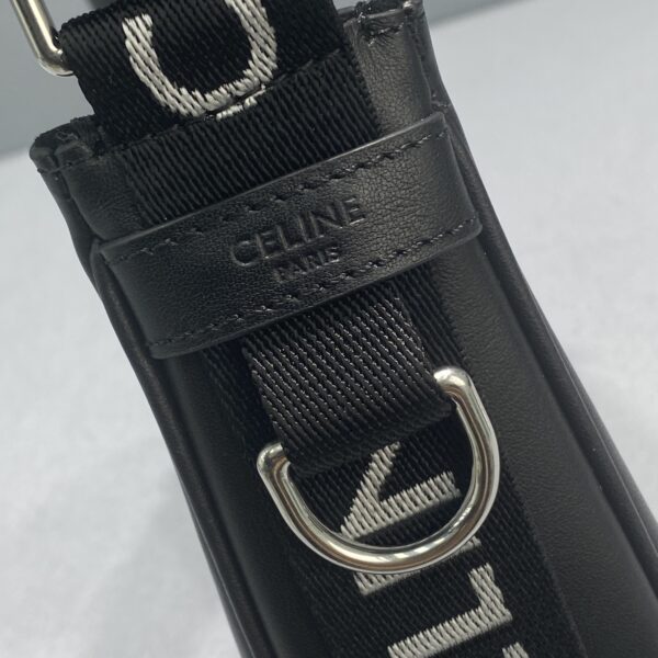 1:1 Replica Celine Medium Ava Bag With Celine Strap Black For Women 9in/23cm