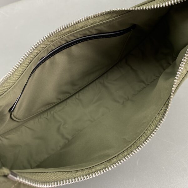 1:1 Replica Celine Medium Ava Bag With Celine Strap In Quilted Nylon Khaki For Women 9in/23cm 196972DLI.15KH