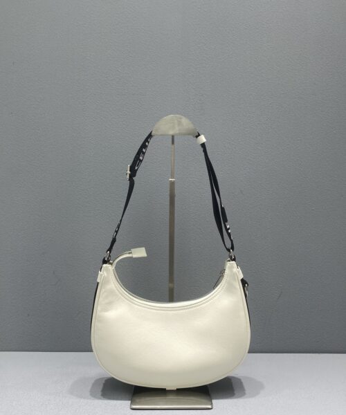 1:1 Replica Celine Medium Ava Bag With Celine Strap White For Women 9in/23cm