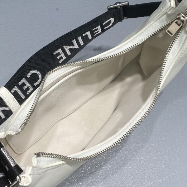 1:1 Replica Celine Medium Ava Bag With Celine Strap White For Women 9in/23cm
