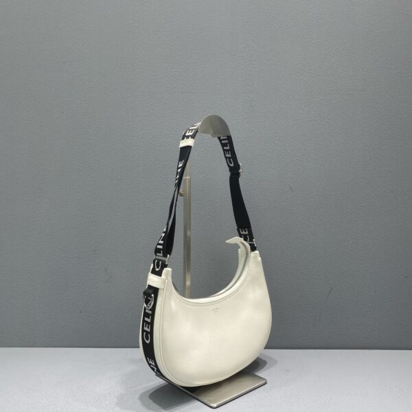 1:1 Replica Celine Medium Ava Bag With Celine Strap White For Women 9in/23cm