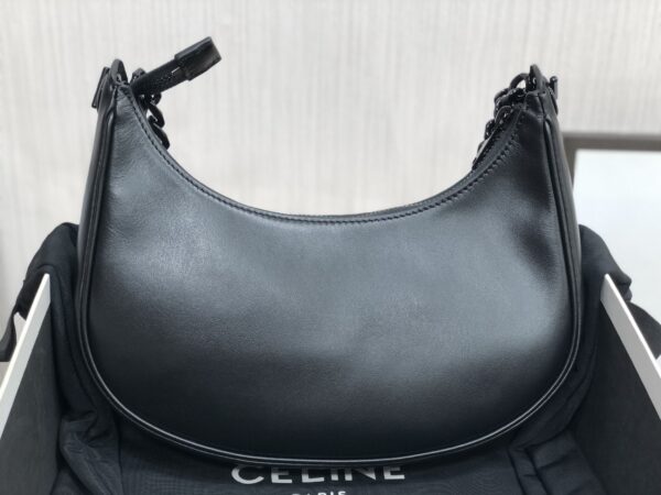 1:1 Replica Celine Medium Ava Chain Black For Women 10in/25cm