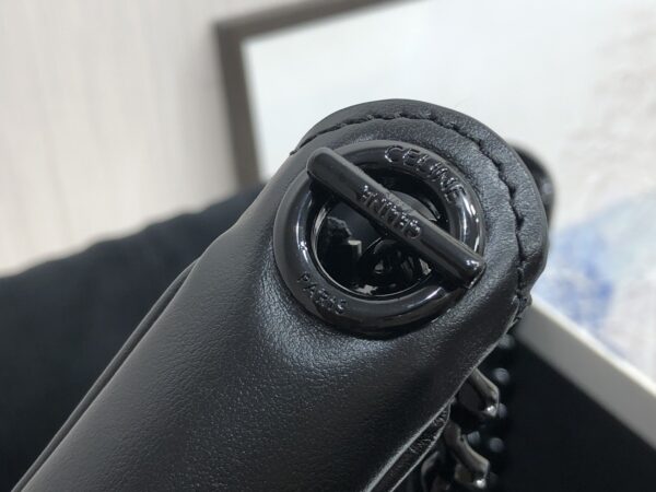 1:1 Replica Celine Medium Ava Chain Black For Women 10in/25cm