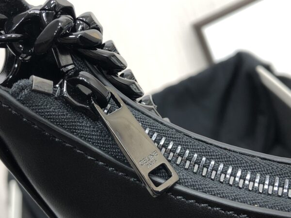 1:1 Replica Celine Medium Ava Chain Black For Women 10in/25cm
