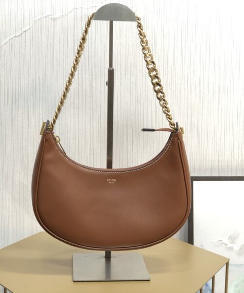 1:1 Replica Celine Medium Ava Chain Brown For Women 10in/25cm 199583DGQ.04LU