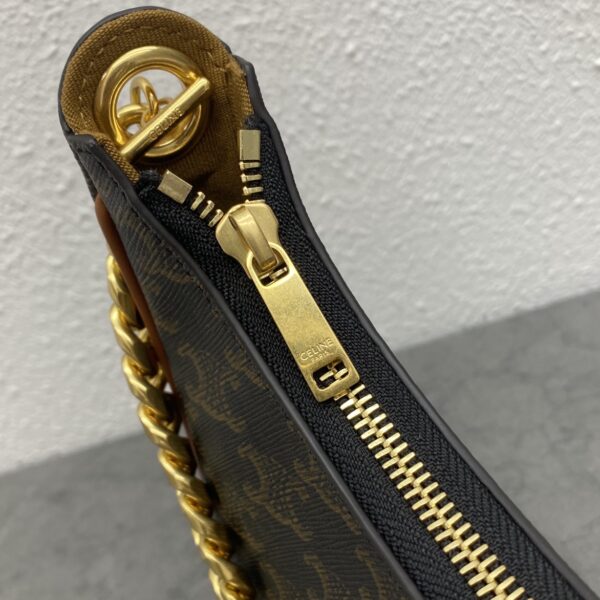 1:1 Replica Celine Medium Ava Chain In Triomphe Canvas Tan For Women 10in/25cm 199582BZJ.04LU