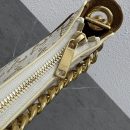 1:1 Replica Celine Medium Ava Chain In Triomphe Canvas White For Women 10in/25cm