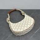 1:1 Replica Celine Medium Ava Chain In Triomphe Canvas White For Women 10in/25cm