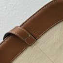 1:1 Replica Celine Medium Box Cuir Triomphe In Textile Natural / Tan For Women 6in/16cm 199252EFL.02NT