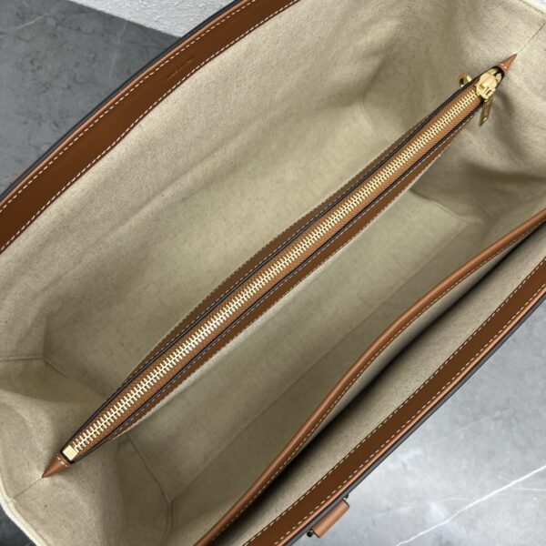 1:1 Replica Celine Medium Cabas 16 In Textile Natural / Tan For Women 16in/40cm 197332DUH.02NT