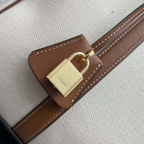 1:1 Replica Celine Medium Cabas 16 In Textile Natural / Tan For Women 16in/40cm 197332DUH.02NT
