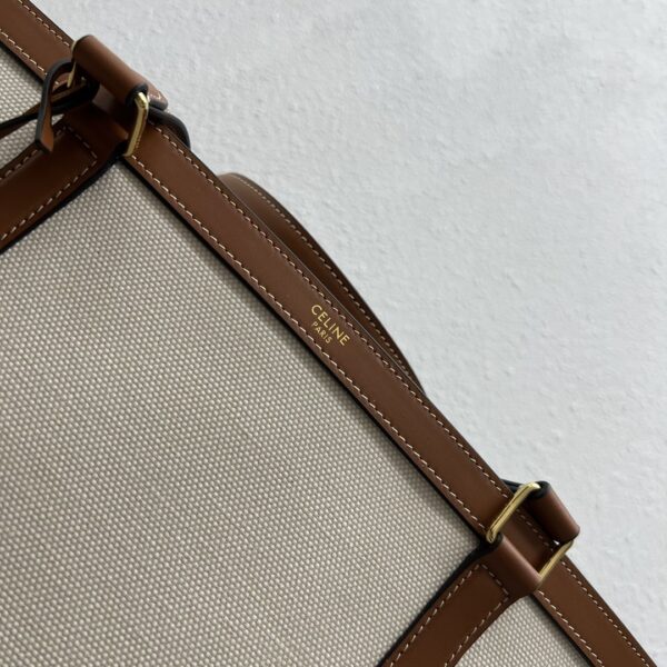 1:1 Replica Celine Medium Cabas 16 In Textile Natural / Tan For Women 16in/40cm 197332DUH.02NT