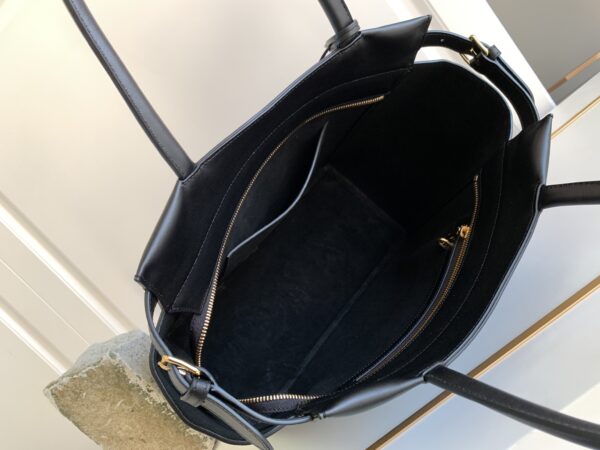 1:1 Replica Celine Medium Cabas Bourgeois Black For Women 18in/45cm