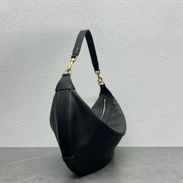 1:1 Replica Celine Medium Leandre Bag In Supple Black For Women 14in/35cm 197263DV7.38NO