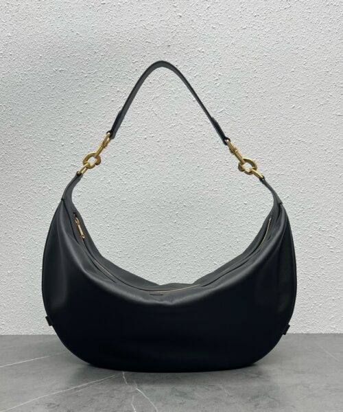 1:1 Replica Celine Medium Leandre Bag In Supple Black For Women 14in/35cm 197263DV7.38NO