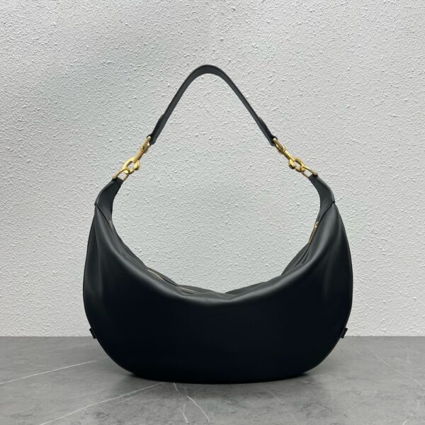 1:1 Replica Celine Medium Leandre Bag In Supple Black For Women 14in/35cm 197263DV7.38NO