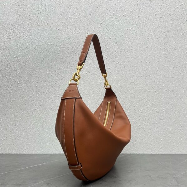 1:1 Replica Celine Medium Leandre Bag In Supple Brown For Women 14in/35cm 197263DV7.04LU