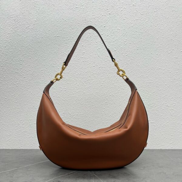 1:1 Replica Celine Medium Leandre Bag In Supple Brown For Women 14in/35cm 197263DV7.04LU