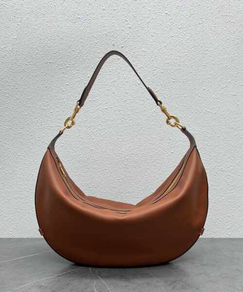 1:1 Replica Celine Medium Leandre Bag In Supple Brown For Women 14in/35cm 197263DV7.04LU