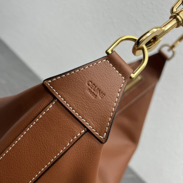 1:1 Replica Celine Medium Leandre Bag In Supple Brown For Women 14in/35cm 197263DV7.04LU