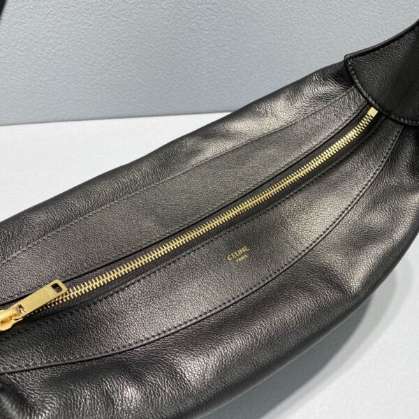 1:1 Replica Celine Medium Romy In Supple Black For Women 13in/34cm