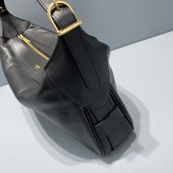 1:1 Replica Celine Medium Romy In Supple Black For Women 13in/34cm