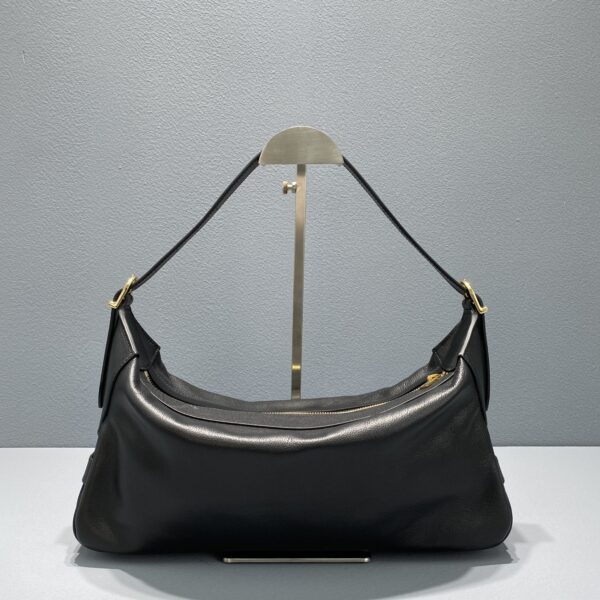 1:1 Replica Celine Medium Romy In Supple Black For Women 13in/34cm