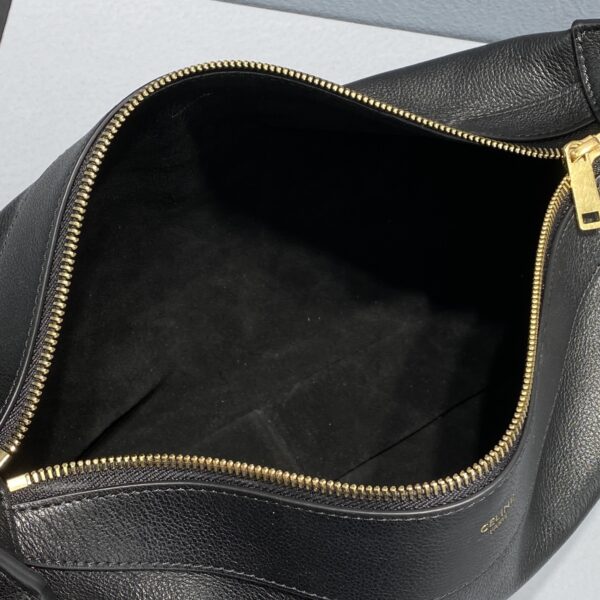 1:1 Replica Celine Medium Romy In Supple Black For Women 13in/34cm