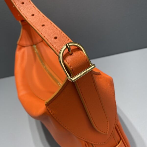 1:1 Replica Celine Medium Romy In Supple Orange For Women 13in/34cm