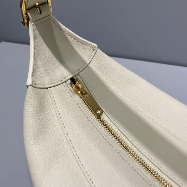 1:1 Replica Celine Medium Romy In Supple White For Women 13in/34cm 197443DPJ.01RC