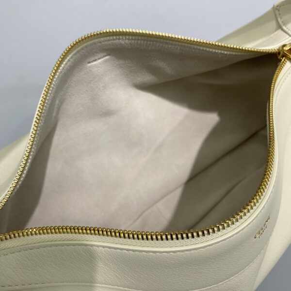 1:1 Replica Celine Medium Romy In Supple White For Women 13in/34cm 197443DPJ.01RC