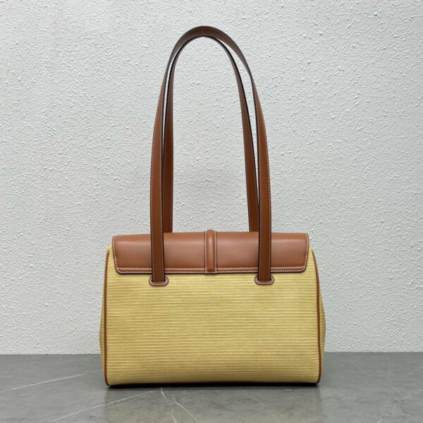 1:1 Replica Celine Medium Soft 16 Bag In Textile Natural / Tan For Women 13in/32cm 195542DSH.02NT