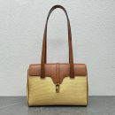 1:1 Replica Celine Medium Soft 16 Bag In Textile Natural / Tan For Women 13in/32cm 195542DSH.02NT