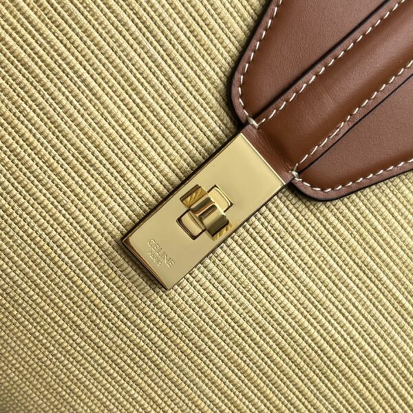 1:1 Replica Celine Medium Soft 16 Bag In Textile Natural / Tan For Women 13in/32cm 195542DSH.02NT