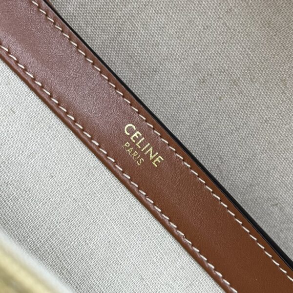 1:1 Replica Celine Medium Soft 16 Bag In Textile Natural / Tan For Women 13in/32cm 195542DSH.02NT