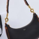 1:1 Replica Celine Medium Strap Ava Bag Black/Brown For Women 9.1in/23cm