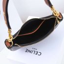1:1 Replica Celine Medium Strap Ava Bag Black/Brown For Women 9.1in/23cm