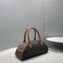 1:1 Replica Celine Medium Teckel In Triomphe Canvas Brown For Women 12in/31cm