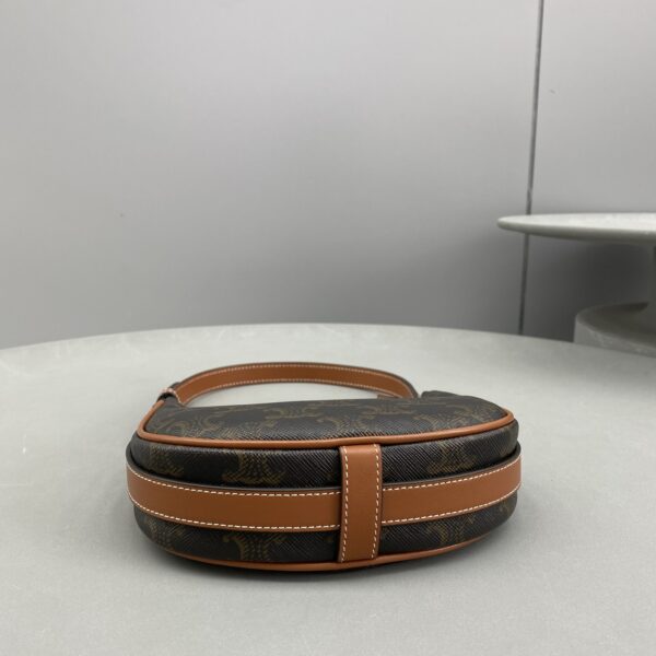 1:1 Replica Celine Mini Ava In Triomphe Canvas Brown For Women 6in/16cm 10I602DS1-04LU