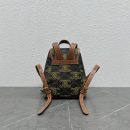 1:1 Replica Celine Mini Backpack Folco In Triomphe Canvas With Triomphe Heart Embroidery Brown For Women 8in/20cm 197662EF3.04LU