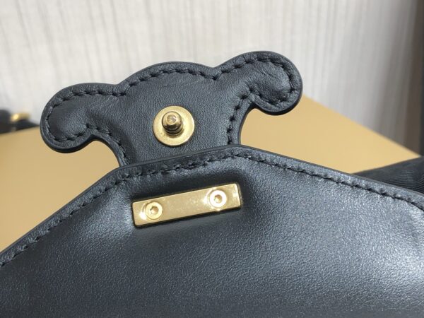 1:1 Replica Celine Mini Besace Cuir Triomphe Black For Women 4in/11cm